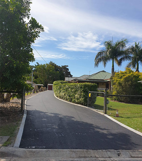residential asphalt paving example